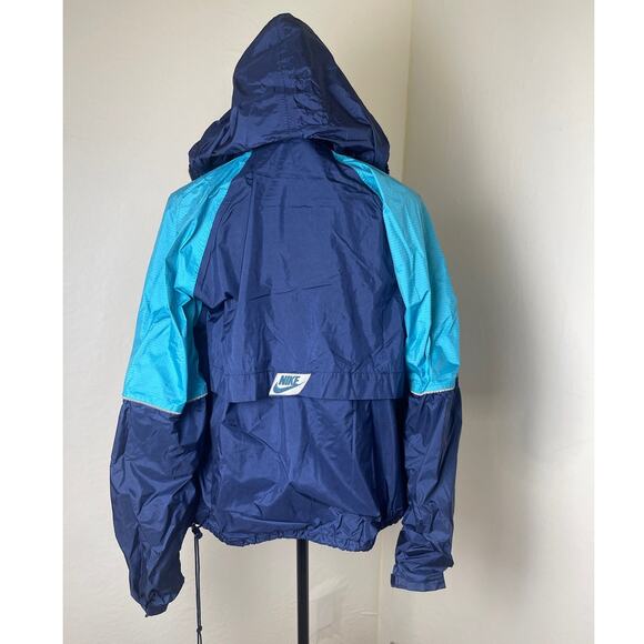 VTG Nike Men's Retro Sports Athletic Street Wear Gorpcore Hooded Jacket Blue S - Picture 1 of 12